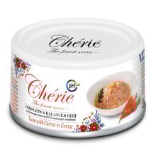 Консервы Cherie Urinary Care для кошек, кусочки тунца и моркови в соусе, 80 г
