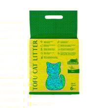 Соєвий наповнювач Хвостик Tofu Cat Litter Mint для котячого туалету, з ароматом м'яти, 2.6 кг (6 л)