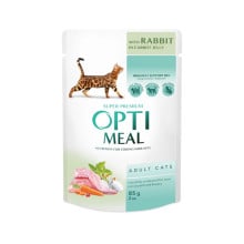 Вологий корм Optimeal для котів, з кроликом у моркв'яному желе, 85 г