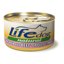 Консерви LifeDog Chicken Fillets With Beef для дорослих собак, філе яловичини та курки, 90 г