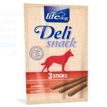 Ласощі LifeDog Deli Snack для собак, палички з яловичиною, 3 шт, 33 г