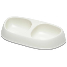 Подвійна миска Moderna Sensibowl для котів, біла, 2×200 мл