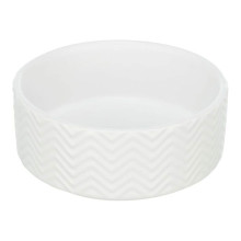 Миска Trixie Ceramic Bowl для собак і кішок, кераміка, біла, 0.9л/16 см