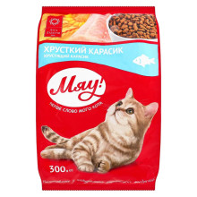 Сухой корм Мяу для кошек, с карасем, 300 г