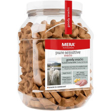 Ласощі Mera Good Snacks Pure Sensitive Truthahn&Kartoffel снеки для чутливих собак, із індичкою та картоплею, 600 г