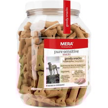 Ласощі Mera Good Snacks Pure Sensitive Truthahn&Reis снеки для чутливих собак, із індичкою та рисом, 600 г