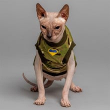 Майка Style Pets Multikam для котів, принт, розмір XS