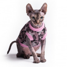 Майка Style Pets Сamo pink для котів, розмір XS