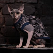 Майка Style Pets Сamo blue для котів, розмір XS