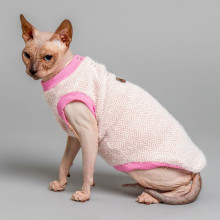 Майка Style Pets Ялинка для котів, колір рожевий, розмір XS