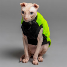 Майка Style Pets FaceSPS для котів, колір зелений, розмір XS