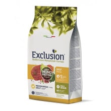 Сухий корм Exclusion Adult Beef Medium Breed для дорослих собак середніх порід, з яловичиною, 12 кг