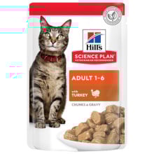 Вологий корм Hill's Science Plan Adult Cat, для котів, з індичкою, 85 г