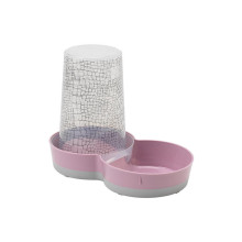 Автогодівниці-поїлка Moderna Tasty WildLife 2в1 для котів і собак, пластик, рожева, 1.5 л