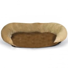 Лежак K&H Bolster самозігріваючий, для собак, коричневий, 43×35.5×5 см