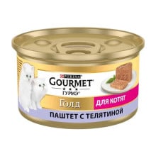 Влажный корм Purina Gourmet Gold для котят, с телятиной, 85 г