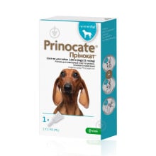 Капли от блох и паразитов KRKA Prinocate для собак весом 4-10 кг, 1 мл, цена за 1 пипетку