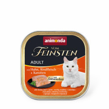 Консерви Animonda Vom Feinsten паштет для котів, з куркою, яловичиною та морквою, 100 г