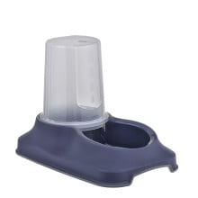 Миска Irak Plast для собак та котів, з контейнером для води та корму, 1.5 л, синя