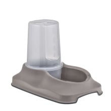 Миска Irak Plast для собак та котів, з контейнером для води та корму, 1.5 л, бежева
