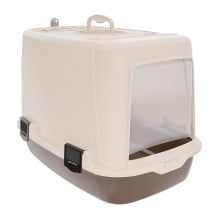 Туалет закритий Irak Plast для котів, коричнево-бежевий, 60×38.5×40.5 см