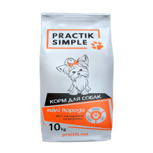 Сухой корм Practik Simple для взрослых собак малых пород, 10 кг