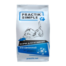 Сухой корм Practik Simple витаминный, для котят, 1 кг