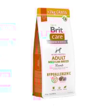 Сухий корм Brit Care Dog Hypoallergenic Adult Medium Breed для дорослих собак середніх порід, ягня, 12+2 кг