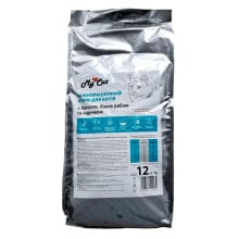 Сухой корм AnimAll My cat для взрослых кошек, с лососем, индейкой и белой рыбой, 12 кг