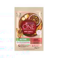 Влажный корм Purina One Mini Active для взрослых собак мелких пород, с говядиной и картофелем, 100 г