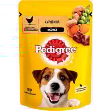 Вологий корм Pedigree для собак, курятина в соусі, 85 г