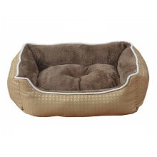 Лежак Animall Nena Star для собак і котів, з малюнком, розмір L 62×50×17 см, брауні