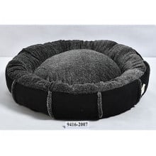 Лежак Animall Mary Velvet для собак та котів, розмір S, 56×56×15 см, чорний
