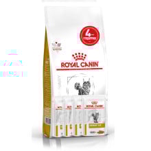 Акционный набор Royal Canin Urinary S/O при мочекаменной болезни у кошек, 1.5 кг + 4 пауча в подарок