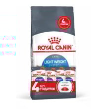 Акционный набор Royal Canin Light Weight Care для кошек склонных к лишнему весу, 1.5 кг + 4 пауча в подарок