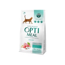 Сухой корм Optimeal для стерилизованных кошек и кастрированных котов, индейка и овес, 700 г