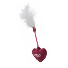 Іграшка Trixie Valentine's Heart для котів, сердечко з пірʼям, 20 см