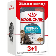 Влажный корм Royal Canin Urinary Care для поддержания здоровья мочевыделительной системы кошек, 85 г, акция 3+1