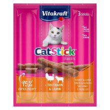 Лакомство Vitakraft, для кошек, мясные палочки с индейкой и ягненком 3 шт × 6 г