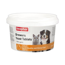 Вітаміни Beaphar Brewers Yeast Tablets пивні дріжджі з часником для котів та собак, 250 таблеток