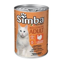 Консервы Monge Simba Cat Wet мясные кусочки для взрослых кошек, индейка, 415 г
