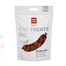 Лакомство Waudog Treats "Лососевые жевательные сердечки", для кошек, 100 г