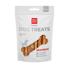 Ласощі Waudog Treats "Курячі в'ялені полоси" для собак, 100 г