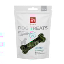 Ласощі Waudog Treats "Стоматологічна паличка зі смаком шпинату та ванілі" для собак, 100 г