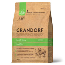 Сухой корм Grandorf Dog Mini Lamb & Turkey для взрослых собак мелких пород, ягненок и индейка, 3 кг
