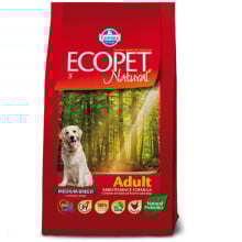 Сухой корм Farmina Ecopet Natural Adult Medium для взрослых собак средних пород, с курицей, 12 кг