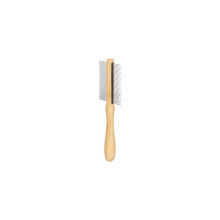 Гребінець двосторонній Flamingo Comb Double Sided Babu для собак, бамбук, 30/19 зубців, 21×7 см