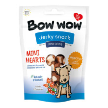 Ласощі для собак Bow wow, міні-сердечка, 80 г