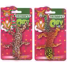 Игрушка Tatrapet Caty funny для кошек, плюшевая ящерица, 16 см