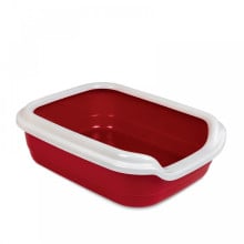 Туалет Природа Comfort L для котів, бордо, 49×39×15 см